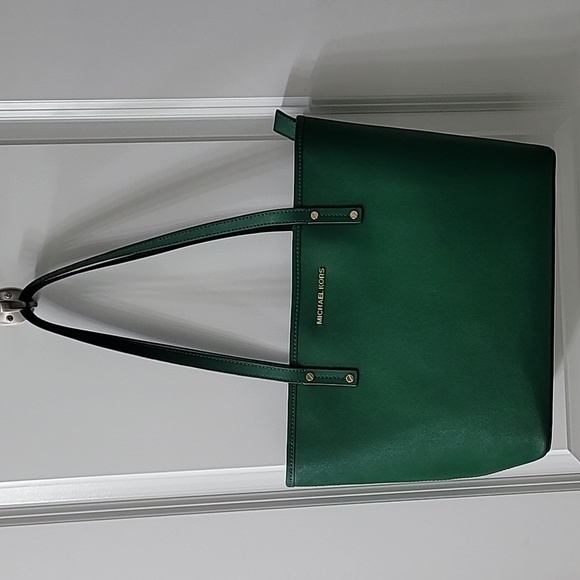 Michael Kors Handbags - Michael Kors Emerald Green Tote Bag